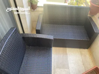  4 كنب تارتان 3 قطع بحالة الجديد