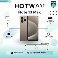  1 هوت ويف HOTWAV NOTE 13 MAX اقل سعر في المملكة