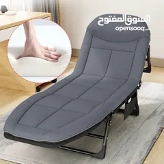  2 تم تصميم كرسي النوم ليكون صامتاً ومجهزاً بمحامل قوية مما يضمن قدرته على حمل وزن كبير حتى 160 كغ دون