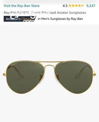  1 نظارة شمسية ريبان Ray ban sunglasses pilot