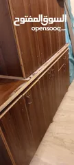  15 خزانه مطبخ تعليق اربع درف والثانية ارضيه ست درف يمكن بيع واحده