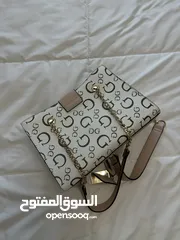  2 Guess bag white color