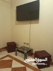  1 شقة مفروشة في زهراء المعادي المعراج السفلي موقع راقي و قريب للخدمات