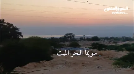  1 ارض للبيع في سويما اطلالة البحر الميت تصلح لمشروع شاليهات بسعر مغري