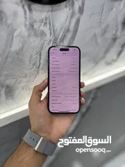  18 ايفون 16 256 جيجا بجميع الوانه المميزة اكتف فقط لا يعد انه مستخدم نسبة البطارية 100%