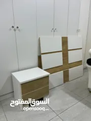  10 غرفة نوم خشبي راقية مميزة بوجود خزانة عشر دفات 6+2