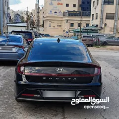  5 هيونداي سوناتا 2022 لون اسود ملوكي فحص كامل جمرك حديث كاش واقساط وارد كوري