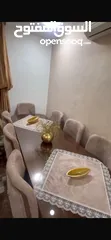  2 طاولة طعام 8 كراسي خشب زان بحالة الوكالة تفصيل