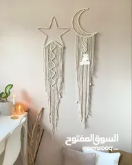  3 طقم مكرميه ليد هلال ونجمه (عرض رمضان )