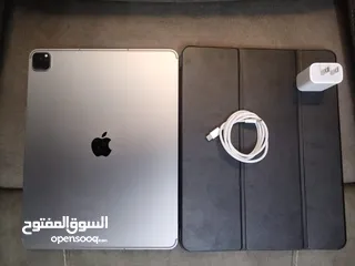  6 ايباد برو  2022 ,M2, حجم الشاشه  12.9 انش يدعم شريحه طبعا الجيل السادس