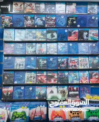  15 سيديات وألعاب بليستيشن 4 وثري مع توفر خدمة توصيل