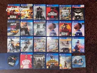  1 مجموعة دسكات PS4 شبه جدد تم توفيرهن