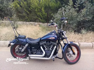  14 Harley Davidson street bob 2013.1700ccبحاله الوكاله