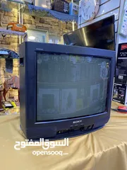  4 Sanyo Old CRT Tv good for gaming and VCR تلفيزيون نظام قديم ملون مناسب حق ألعاب