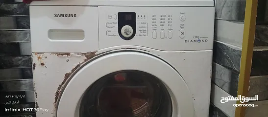  2 غساله سامسونج سبعه كيلو سكان تقبل