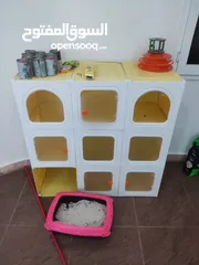  1 منزل قطط مستعمل ونظيف