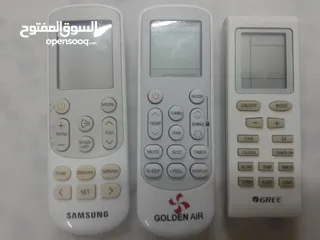  9 ريموتات اصلية للمكيفات والشاشات