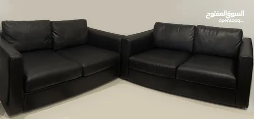  1 طقم كنب جلد ايكيا - IKEA Leather Sofa