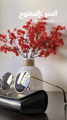  4 نظارة شمسية بإطار ذهبي وعدسات أسود عدسات UV400