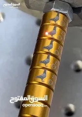  1 طباعة كافة الحجول والاختام للطيور والحمام بالليزر كل الالوان وكل القياسات