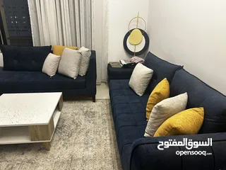  5 طقم كنب كونر غير مستخدم ابدا بحالة الجديد  بنفع كونر وبنفع طقم زي الصوره 7 مقاعد