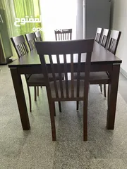  4 8 seater dining table with chairs (Bought from Pan)