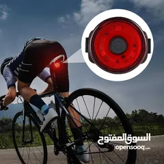  2 ضوء تنبيهي فاخر للدراجات الهوائية والخوذة led safety bicycle or helmet tail light