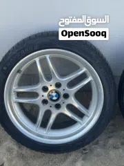  4 رنقات bmw هايلاين مع اطارات جديده