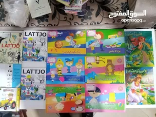  25 كتب وقصص انجليزي وعربي وتعليمي كميه كبيره اي كتاب بدينار