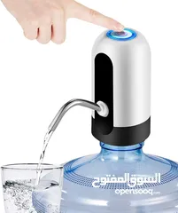  1 مضخة مياه شرب، مضخة زجاجة مياه اوتوماتيكية قابلة للشحن بمنفذ USB