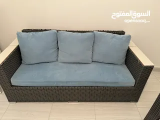  2 طقم جلوس قش مستعمل