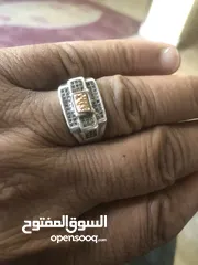  3 خاتم فضه 925 ايطالي للبيع بسعر مغررررري