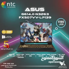  1 LAPYOP ASUS I7 13650H RTX 4070 8G 16G RAM 512NVME 16" FHD 165HZ