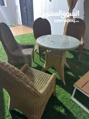  2 كراسي وطاوله خارجيه للحديقة chair table outdoor