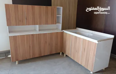  12 كاونتر خشب تركي mdf قياس متر ونص مع سنك متر و20  