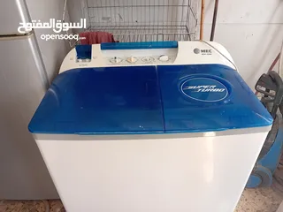  3 غسالت حوضين ام اي سي 12 كيلو شغالة مية من مية