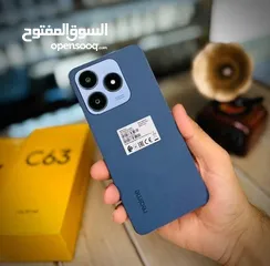  3 جهاز جديد Relmi C63 رام 12 جيجا 128 مكفول سنة ونص متوفر توصيل