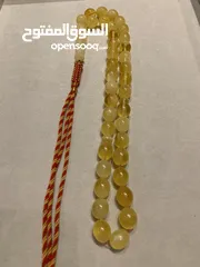  14 مسابح من الكهرمان الطبيعي / كهرب طبيعي 100/100 من اجود وارقا الخامات الطبيعيه بولوني / وكلنغرادي