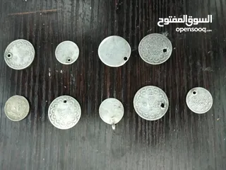  2 9 عملات قسطنطينية فضة اصلي وزنهم 37 غم للبيع ب 65 دينار