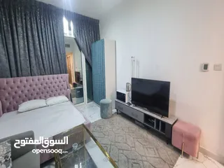  2 للايجار الشهري شقة استديو مفروشة في عجمان منطقة الراشدية بأبراج الواحة