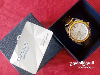  5 ساعة omax رجالي فريده من نوعها جميلة و مميزه لون جميل يجمع بين مزيج من الفضي و الذهبي جديدة للبيع