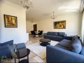 1 Furnished three bedroom for rent in 5th Circle  abdoun   شقة مفروشة ثلاث غرف الدوار الخامس عبدون دير