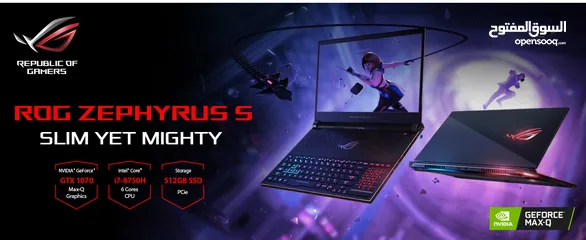  5 ASUS ROG Zephyrus S GX531GS-AH76 Gaming Laptop  لابتوب الألعاب