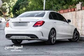  3 Mercedes C200 Amg kit 2015 مميزة جدا،  وارد و بحالة الوكالة