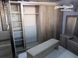  8 غرفه نوم كامله مع الفرشه وملحق وبنش قدام التخت جديد