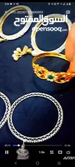  4 bangles  stones for big and small girls us good condition and new take hurry  last pieces have