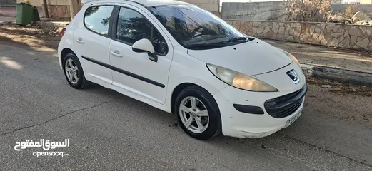  4 بيجو 207موديل 2009_اتومتيك _ماتور 1600-بنزين اصل برايفت _فحص الف صلاة النبي نظيفة من الاخر