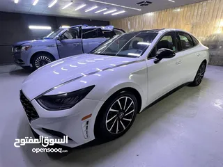  3 هايونداي سوناتا فل اوبشن 2020 بانوراما 1600cc 1,6 تيربو ماشي 37121 وارد أمريكي