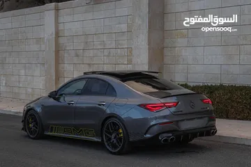  5 2022 Mercedes Amg Cla45s Clean title  excellent condition ( عقد صيانة بلوكالة)