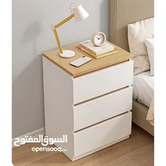  6 خزانة بيضاء جانبية  أنيقة بلمسة خشبية عصرية الأناقة والبساطة في تصميم واحد!
